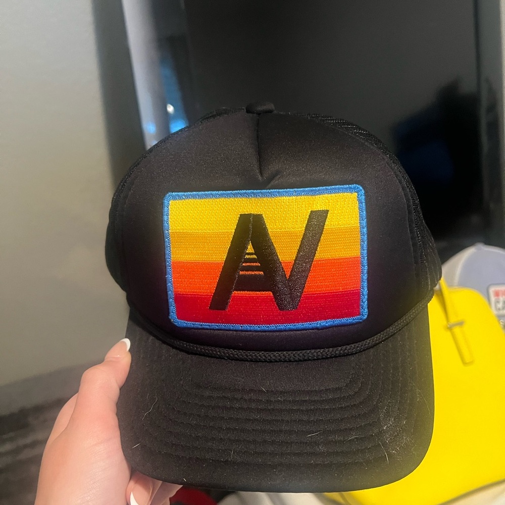 Black Cap with Colorful Patch - Aviator Natio